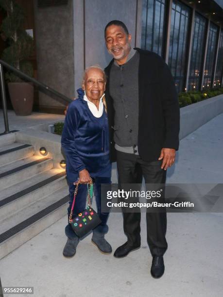 Vivian Allen and Norm Nixon are seen on May 06, 2018 in Los Angeles, California.