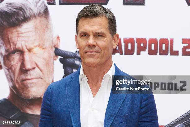 Josh Brolin attends the 'Deadpool 2' movie Photocall at Villamagna Hotel in Madrid on May 7, 2018