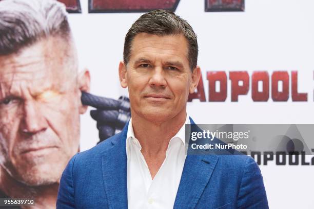 Josh Brolin attends the 'Deadpool 2' movie Photocall at Villamagna Hotel in Madrid on May 7, 2018