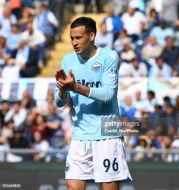 Alessandro Murgia of Lazio at Olimpico Stadium in Rome, Italy on May 6, 2018