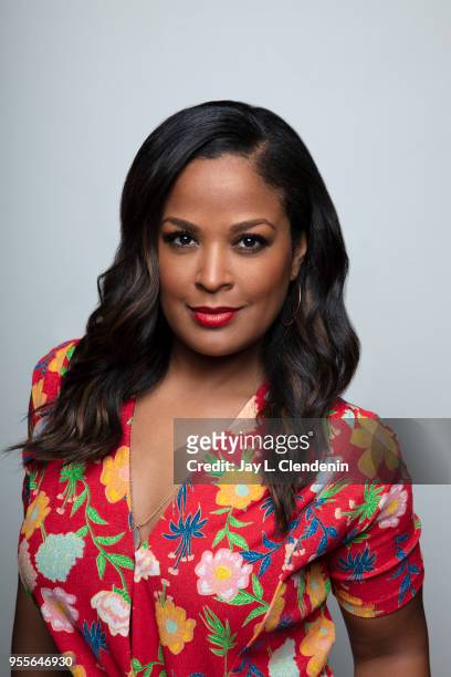 Boxer and author Laila Ali is photographed for Los Angeles Times on April 21, 2018 in the L.A. Times Studio at the Los Angeles Times Festival of...