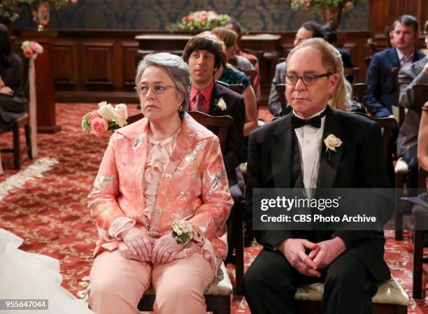 The Bow Tie Asymmetry" - Pictured: Mrs. Fowler and Mr. Fowler . When Amy's parents and Sheldon's family arrive for the wedding, everybody is focused...