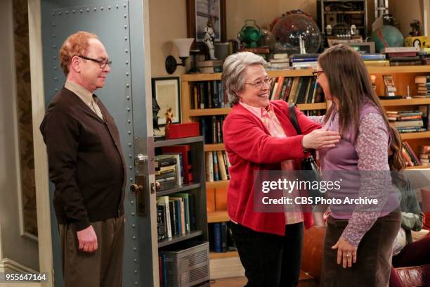 The Bow Tie Asymmetry" - Pictured: Mr. Fowler , Mrs. Fowler and Amy Farrah Fowler . When Amy's parents and Sheldon's family arrive for the wedding,...