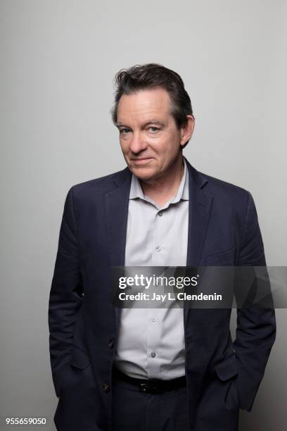 Author Lawrence Wright is photographed for Los Angeles Times on April 21, 2018 in the L.A. Times Studio at the Los Angeles Times Festival of Books at...