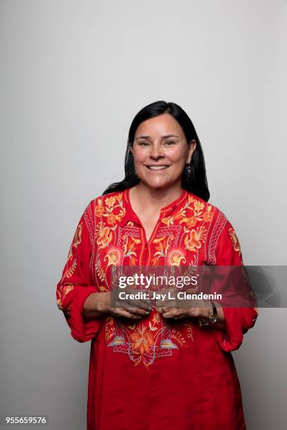Author Diana Gabaldon is photographed for Los Angeles Times on April 21, 2018 in the L.A. Times Studio at the Los Angeles Times Festival of Books at...