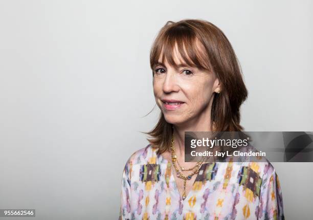 Author Lisa See is photographed for Los Angeles Times on April 21, 2018 in the L.A. Times Studio at the Los Angeles Times Festival of Books at the...