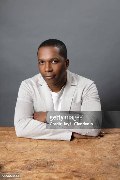 Actor Leslie Odom Jr is photographed for Los Angeles Times on April 21, 2018 in the L.A. Times Studio at the Los Angeles Times Festival of Books at...