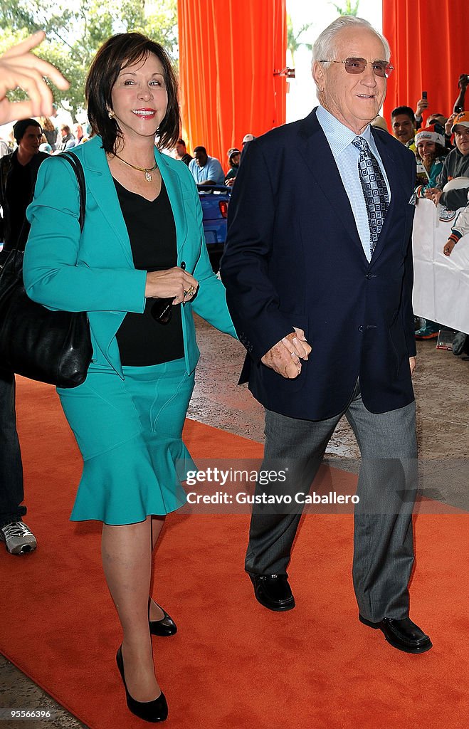 Celebrity Orange Carpet at Miami Dolphins Game