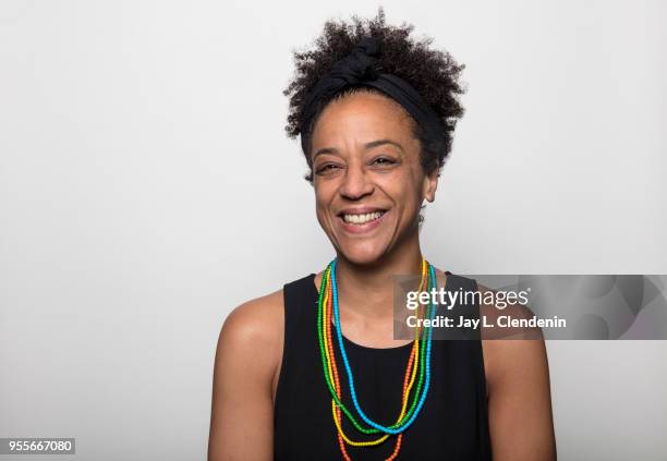 Author Rebecca Carroll is photographed for Los Angeles Times on April 21, 2018 in the L.A. Times Studio at the Los Angeles Times Festival of Books at...