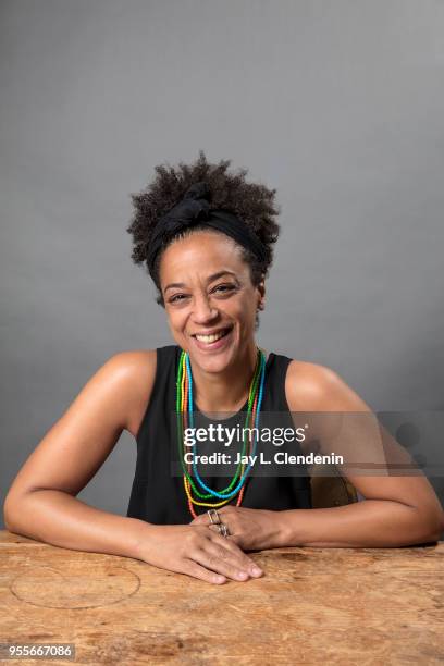 Author Rebecca Carroll is photographed for Los Angeles Times on April 21, 2018 in the L.A. Times Studio at the Los Angeles Times Festival of Books at...