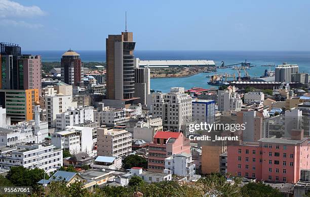 city of port louis, mauritius - architecture urbanisme stockfoto's en -beelden