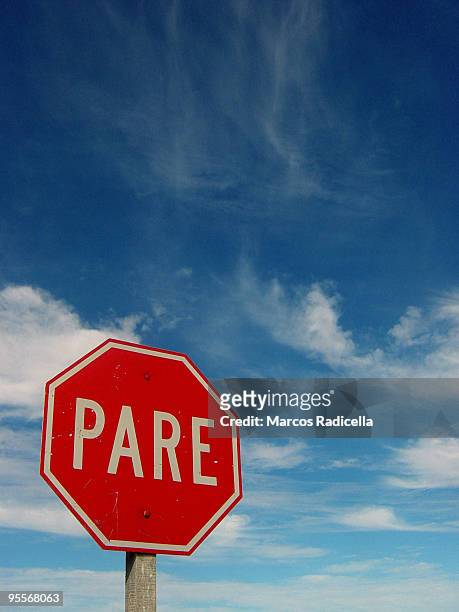 stop sign - radicella stock pictures, royalty-free photos & images