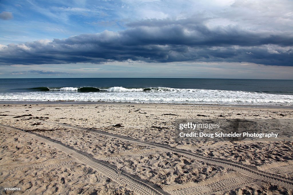 Moody Sky Over Beach