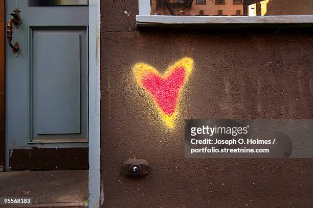 valentine graffiti - joseph o. holmes stock pictures, royalty-free photos & images