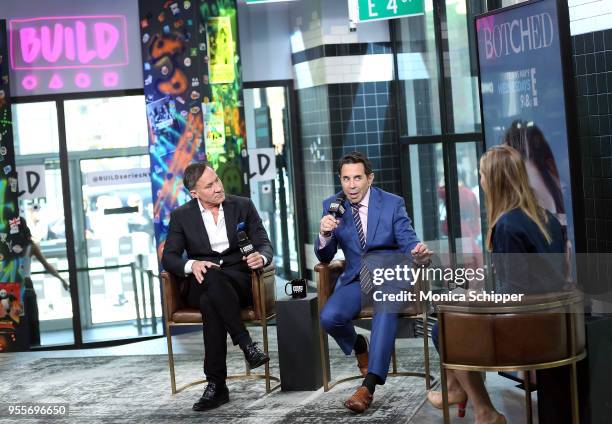 Plastic surgeons and television personalities Dr. Terry Dubrow and Dr. Paul Nassif visit Build Studio to discuss their television show "Botched" on...