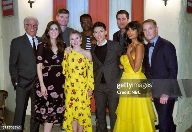 For Your Consideration Event" -- Pictured: Ted Danson, D'Arcy Carden, Michael Schur, Creator / Executive Producer; Kristen Bell, William Jackson...