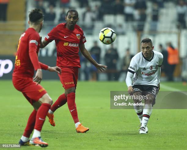 Adriano of Besiktas in action during Turkish Super Lig soccer match between Besiktas and Kayserispor at Vodafone Park in Istanbul, Turkey on May 7,...