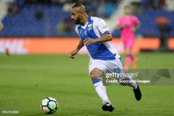 Nabil El Zhar of Leganes during the La Liga Santander match between Leganes v Levante at the Estadio Municipal de Butarque on May 7, 2018 in Madrid...