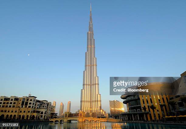 The Burj Dubai, the world's tallest building, stands in Dubai, United Arab Emirates, on Monday, Jan. 4, 2010. Dubai's Sheikh Mohammed bin Rashid Al...