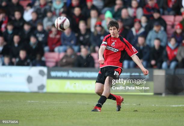 Danny Hollands of AFC Bournemouth in action during the Coca Cola League Two Match between AFC Bournemouth and Northampton Town at the Fitness First...