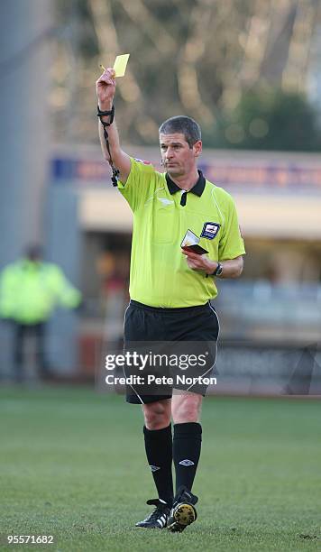 Referee Andy D'Urso in action during the Coca Cola League Two Match between AFC Bournemouth and Northampton Town at the Fitness First Stadium on...