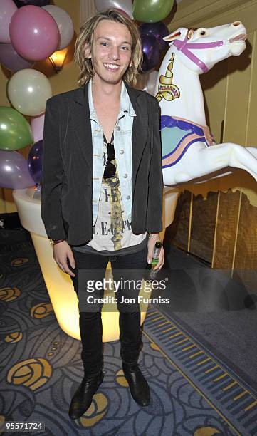 Jamie Campbell Bower attends the Mulberry party during London Fashion Week Spring/summer 2010 at Claridge's Hotel on September 20, 2009 in London,...