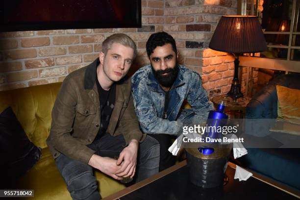 Plan B and Amir Amor attend the Rexler launch party hosted by Plan B, drinks provided by Ciroc, at Kadie's Club on May 3, 2018 in London, England.