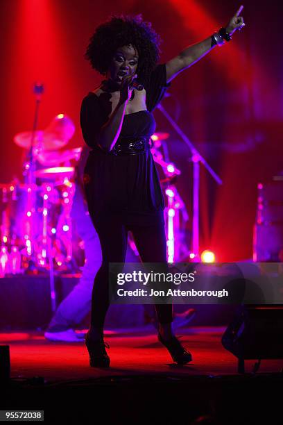 Guest vocalist with Moby performs at Sydney Opera House on January 4, 2010 in Sydney, Australia.