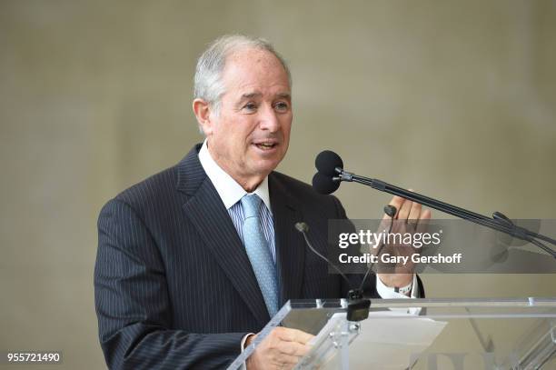 Chairman and CEO and Founder of Blackstone Stephen A. Schwarzman speaks during 'Heavenly Bodies: Fashion & The Catholic Imagination' Costume...