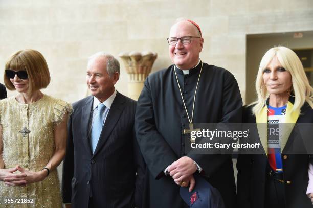 Anna Wintour, Chairman and CEO & Founder of Blackstone Stephen A. Schwarzman, His Eminence Timothy Michael Cardinal Dolan Archbishop of New York and...
