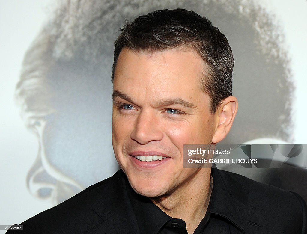 Actor Matt Damon arrives at the premiere