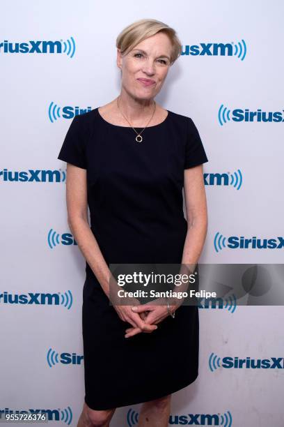 President of Parent Plannedhood Cecile Richards visits SiriusXM Studios on May 7, 2018 in New York City.