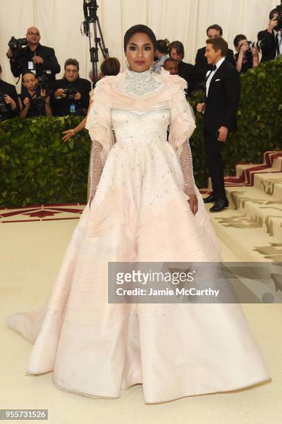 Alicia Quarles attends the Heavenly Bodies: Fashion & The Catholic Imagination Costume Institute Gala at The Metropolitan Museum of Art on May 7,...