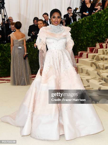 Alicia Quarles attends the Heavenly Bodies: Fashion & The Catholic Imagination Costume Institute Gala at The Metropolitan Museum of Art on May 7,...