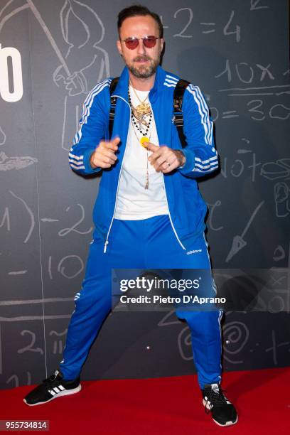 Francesco Facchinetti attends 'Tonno Spiaggiato' photocall on May 7, 2018 in Milan, Italy.