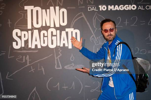 Francesco Facchinetti attends 'Tonno Spiaggiato' photocall on May 7, 2018 in Milan, Italy.