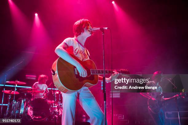 Tom Ogden of Blossoms performs live on stage at O2 Academy Leeds on May 7, 2018 in Leeds, England.