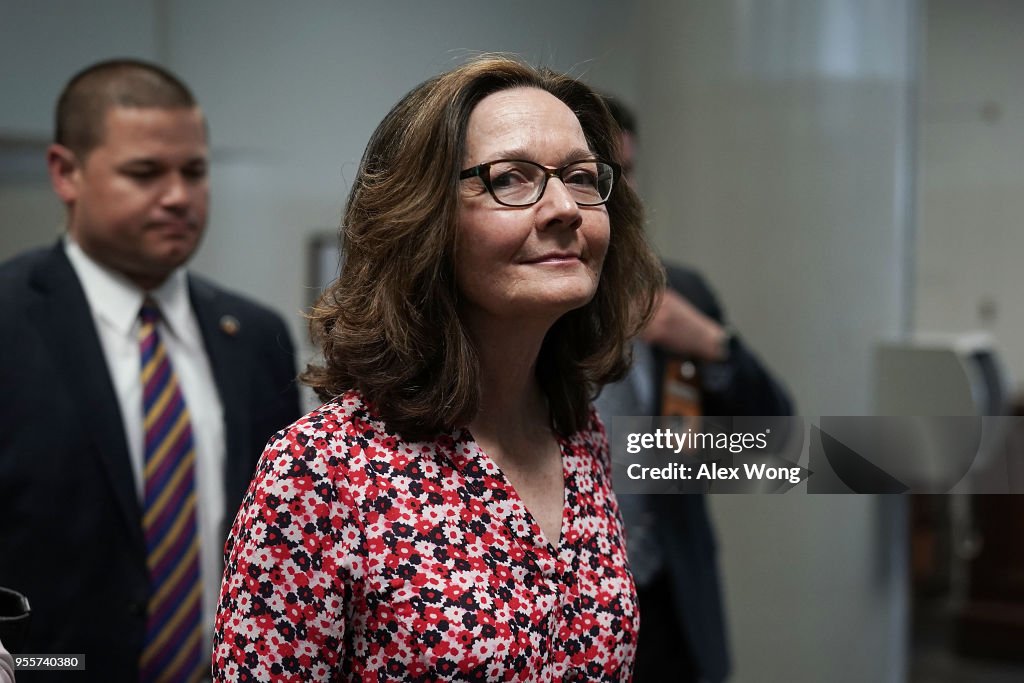 President Trump's Nominee To Be CIA Chief Gina Haspel Meets With Lawmakers On Capitol Hill