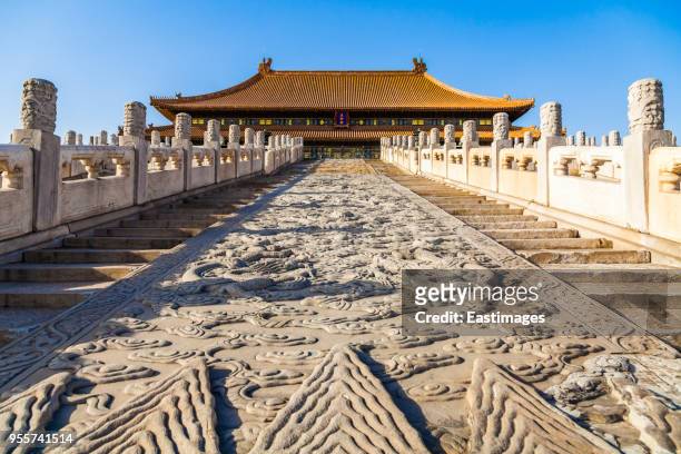 forbidden city,beijing,china. - banchina stock pictures, royalty-free photos & images
