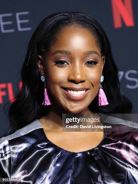 Ashley Blaine Featherson attends the Netflix FYSEE Kick-Off at Netflix FYSEE at Raleigh Studios on May 6, 2018 in Los Angeles, California.