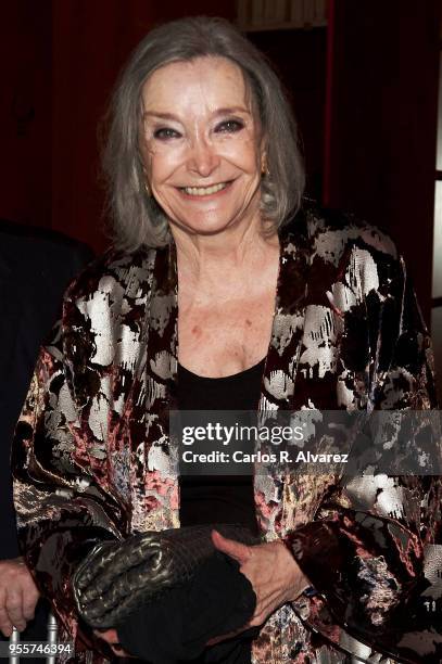 Actress Nuria Espert attends the Valle Inclan awards 2018 at the Royal Theater on May 7, 2018 in Madrid, Spain.
