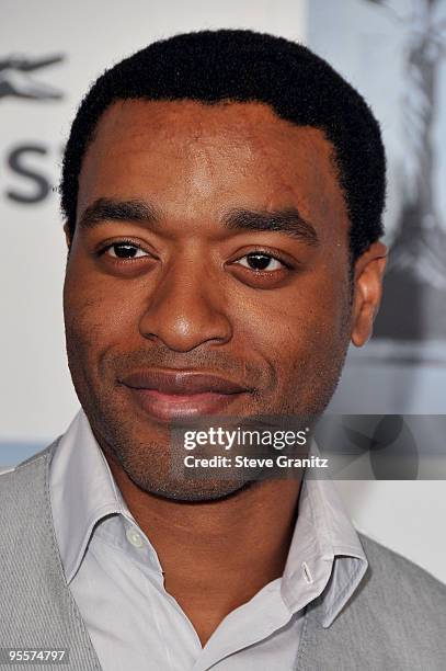 Actor Chiwetel Ejiofor arrives at Film Independent's 2009 Independent Spirit Awards held at the Santa Monica Pier on February 21, 2009 in Santa...