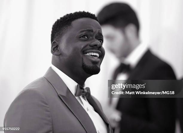 Editor's Note: Image Has Been Converted to Black and White] Daniel Kaluuya attends the Heavenly Bodies: Fashion & The Catholic Imagination Costume...