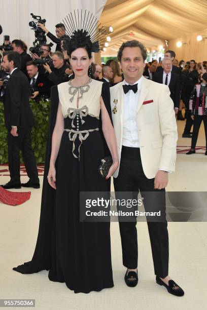 Jill Kargman and Harry Kargman attend the Heavenly Bodies: Fashion & The Catholic Imagination Costume Institute Gala at The Metropolitan Museum of...