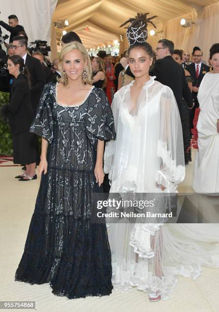 Tory Burch and Sasha Lane attend the Heavenly Bodies: Fashion & The Catholic Imagination Costume Institute Gala at The Metropolitan Museum of Art on...