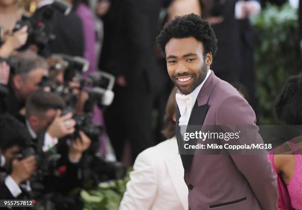 Donald Glover attends the Heavenly Bodies: Fashion & The Catholic Imagination Costume Institute Gala at The Metropolitan Museum of Art on May 7, 2018...