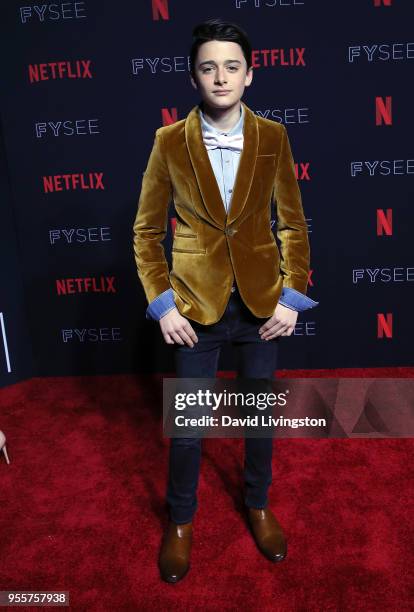 Noah Schnapp attends the Netflix FYSEE Kick-Off at Netflix FYSEE at Raleigh Studios on May 6, 2018 in Los Angeles, California.