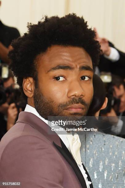 Donald Glover attends the Heavenly Bodies: Fashion & The Catholic Imagination Costume Institute Gala at The Metropolitan Museum of Art on May 7, 2018...