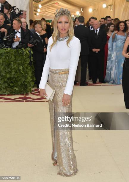 Sienna Miller attends the Heavenly Bodies: Fashion & The Catholic Imagination Costume Institute Gala at The Metropolitan Museum of Art on May 7, 2018...