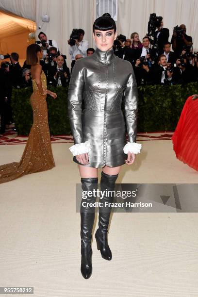 Shailene Woodley attends the Heavenly Bodies: Fashion & The Catholic Imagination Costume Institute Gala at The Metropolitan Museum of Art on May 7,...